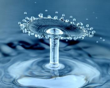 Water droplet representing saliva as a natural delivery system
